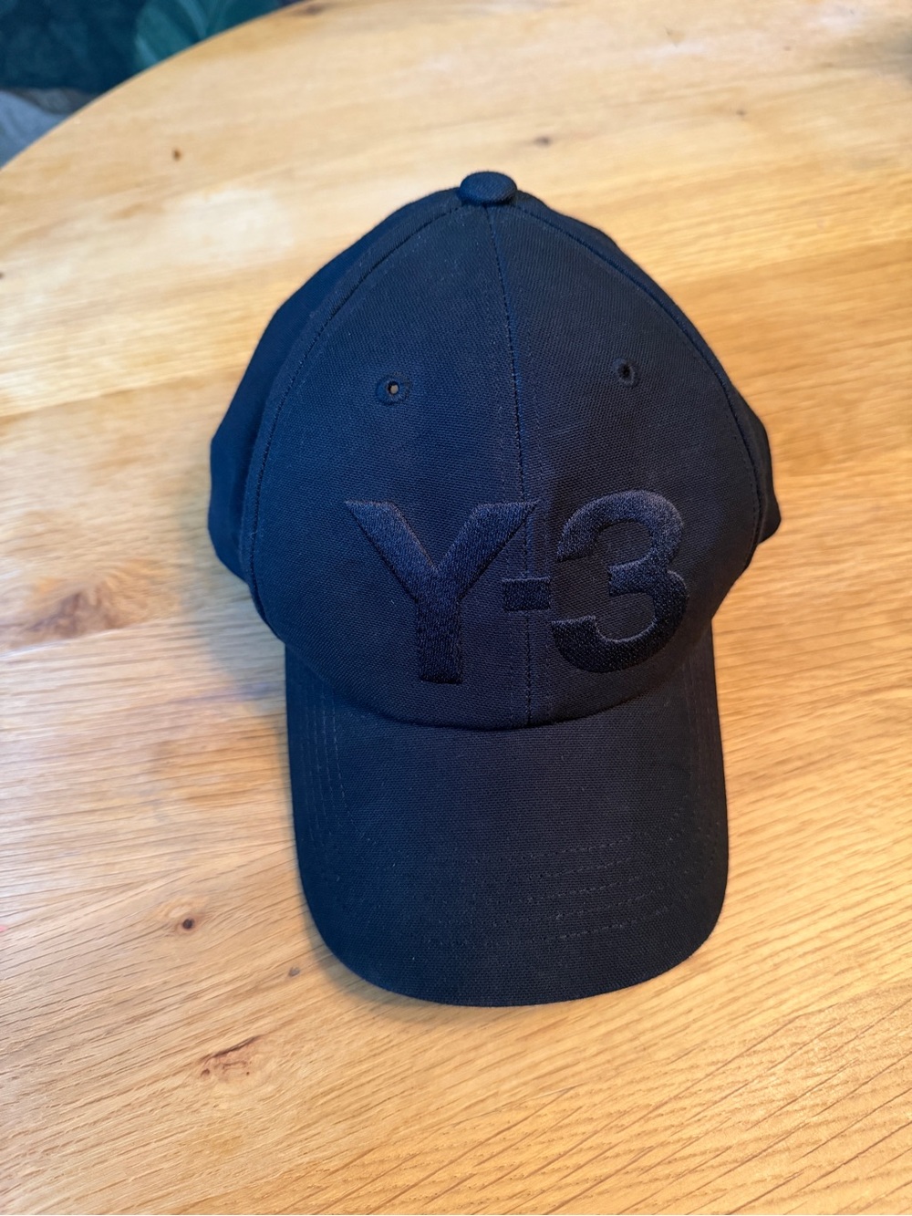 Y-3 | Adidas Black Embroidered Logo Baseball Hat